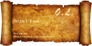 Oczel Lea névjegykártya